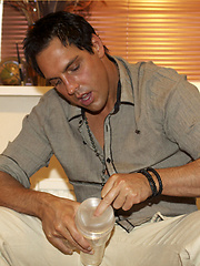 Hunky Marcello pulls out that big cock of his and masturbates by With Marcello image #6