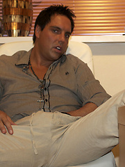 Hunky Marcello pulls out that big cock of his and masturbates by With Marcello image #6