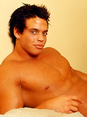 Young sexy fitness model Zack Lauren poses by Mark Wolff image #5