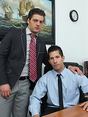 Gay dude works his way up the corporate ladder by Office Cock image #6