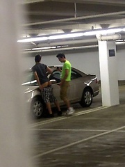 Parking garage anal fuck by Gay Violations image #6