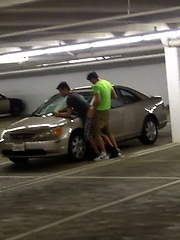 Parking garage anal fuck by Gay Violations image #6