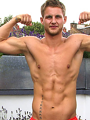 Tall Blond Fighter Jamie - One Toned Body and an Over Proportioned Uncut One! by English Lads image #6
