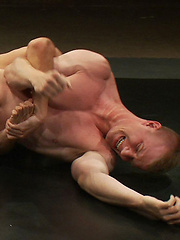 A sexy all-American bad boy wrestles a hot Latin stud with a big dick for the right to enjoy a brutal and humiliating suck and fuck celebration. by Naked Kombat image #5