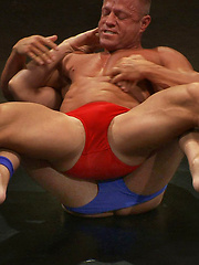 Huge dicked Tyler Saint takes on a young muscle stud. Skill and experience versus youth and endurance. Someone\\\\\\\'s getting their ass pounded either way. by Naked Kombat image #7