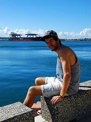 Cute boy Aden posing outdoors by Bentley Race image #5