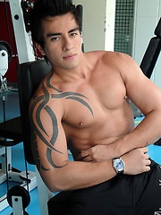 Italian college boy Rick jerking off cock by LucasKazan image #7