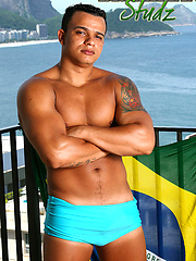 Denis Torres jacking off his fat cock by Brazilian Studz image #7