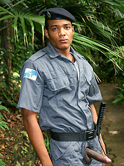 Brazilian cop Bruno Loronha shows his cock by Brazilian Studz image #7