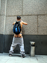 Stripping Naked in the City with French Stud Mickael David by Bentley Race image #4