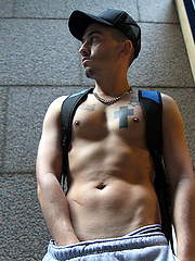 Stripping Naked in the City with French Stud Mickael David by Bentley Race image #4