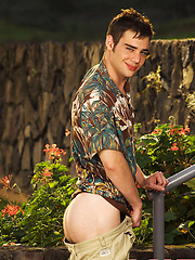 Hot young stud Zack Randall stripping outdoors by Colt Studio image #6