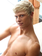 Blond twink Alex Waters strokes his cock by BelAmi Online image #6