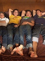 Jack Harrer, Dario Dolce, Gaelan Binoche and Marco Bill in a foursome by BelAmi Online image #5