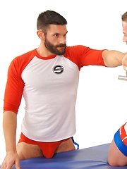 Muscle hunk bounded and mouth-fucked by Bound Jocks image #8