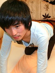 Sexy japanese twink in sexy underwear stripping and stroking by Japan Boyz image #6