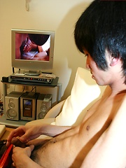 Sexy japanese twink in sexy underwear stripping and stroking by Japan Boyz image #6