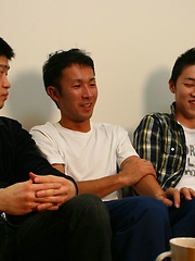 Japanese straight man getting sucked by gay boys by Japan Boyz image #5