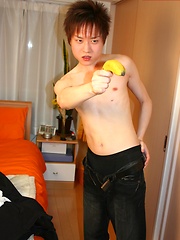 Cute Korean boy playing with his banana by Japan Boyz image #5