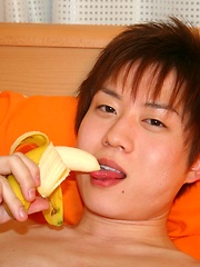 Cute Korean boy playing with his banana by Japan Boyz image #5