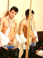Sexy english lad Harry Louis strokes dick by UKNakedmen image #6
