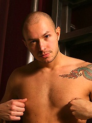 Buk posing by the ladder by UKNakedmen image #5
