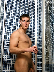 Dan posing in a shower by UKNakedmen image #5