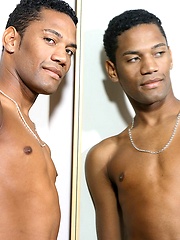 Alex plays with his fat black cock by UKNakedmen image #4