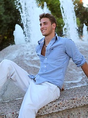 Hot blond college boy naked by Frat Men image #6