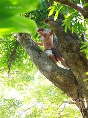 Hot hairy boy posing naked outdoors by Frat Men image #6