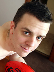 Aussie boy Brent Tyler strips of of his Footy Gear by Bentley Race image #4