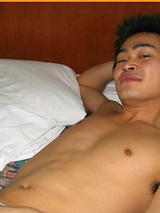 Hot Japanese guy with a nice body shows off his big cock by Japan Boyz image #5
