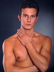 Hot brunette stud posing naked and shows his butt by William Higgins image #6
