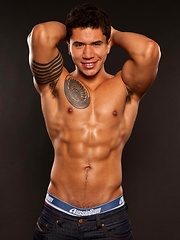 Dante Ferraro jerks his big meaty cock, works his sensitive nipples, then fucks Fleshjack by Randy Blue image #8