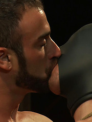 Spencer Reed dominates and fucks Tony Hunter in tight bondage. by Bound Gods image #10