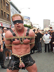 Noah Brooks is dragged through the streets, bound, beaten and pissed on. by Bound in Public image #7