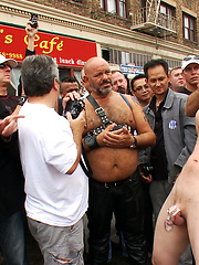Noah Brooks is dragged through the streets, bound, beaten and pissed on. by Bound in Public image #7