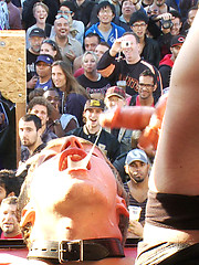 Noah Brooks is dragged through the streets, bound, beaten and pissed on. by Bound in Public image #7