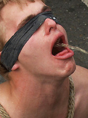 Noah Brooks is dragged through the streets, bound, beaten and pissed on. by Bound in Public image #7