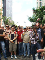 Public abused and gangbanged by Bound in Public image #7