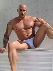 Bald muscle hunk Big Roger by Alpha Male Fuckers image #6