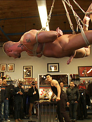Jessie Colter gets gang banged at Mr S Leather store. by Bound in Public image #11
