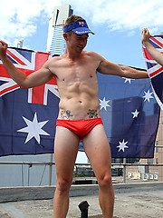 Aussie boys Ryan and Brent naked on the roof by Bentley Race image #4