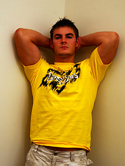 Muscled stud Brenden working out and strokes dick by Nextdoor Male image #6