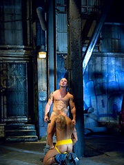 Gay porn stars Francesco D'Macho and Ty LeBeouf fuck by Hot House Backroom image #7