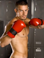 Mike Roberts posing in a locker room by Hot House Backroom image #5
