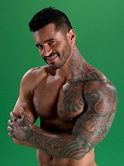 Alexsander Freitas shows big cock by Hot House Backroom image #6