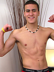 Hunky Young Personal Trainer Dilon Santos Showing off his Very Hard Uncut Erection by English Lads image #5