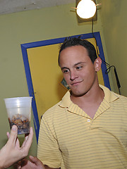 A hot creamy load on this pledges face by HazeHim image #6