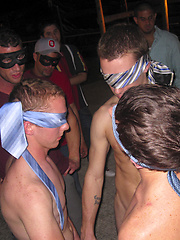 College boys circle jerk on another boy by HazeHim image #3